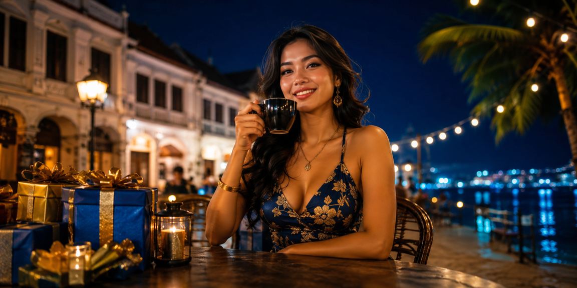 Pengalaman taruhan kasino dengan nuansa santai di kedai kopi malam hari